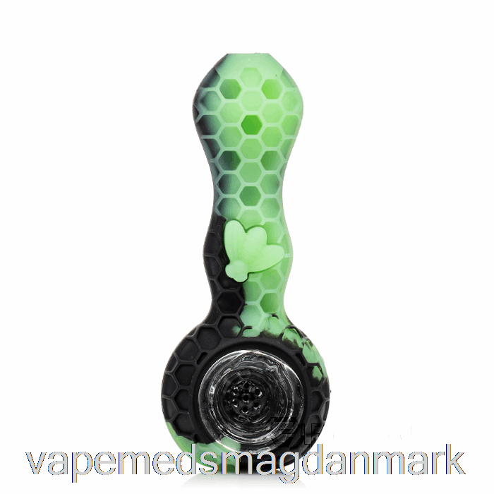 Engangs Vape Danmark Stratus Bee Silikoneske Sort / Uv Slime (sort / Uv Grøn)